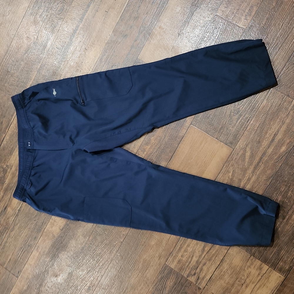 EUC CARHARTT M SHORT NAVY SCRUB BOTTOMS